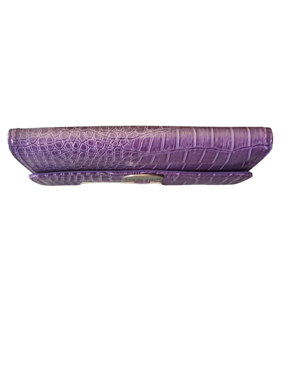 Nine West Purple Croc-Embossed Wallet